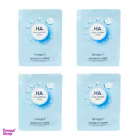 ماسک صورت ایمجز مدل هیالورونیک اسید وزن 25 گرم مجموعه 4 عددی