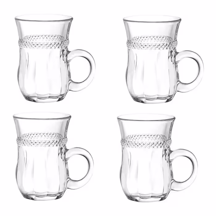 استکان مادام کوکو مدل Garen Glass Tea 140 بسته چهار عددی