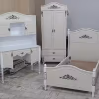 سرویس خواب کامل نوزاد و نوجوان الینا با تخت و دراور 