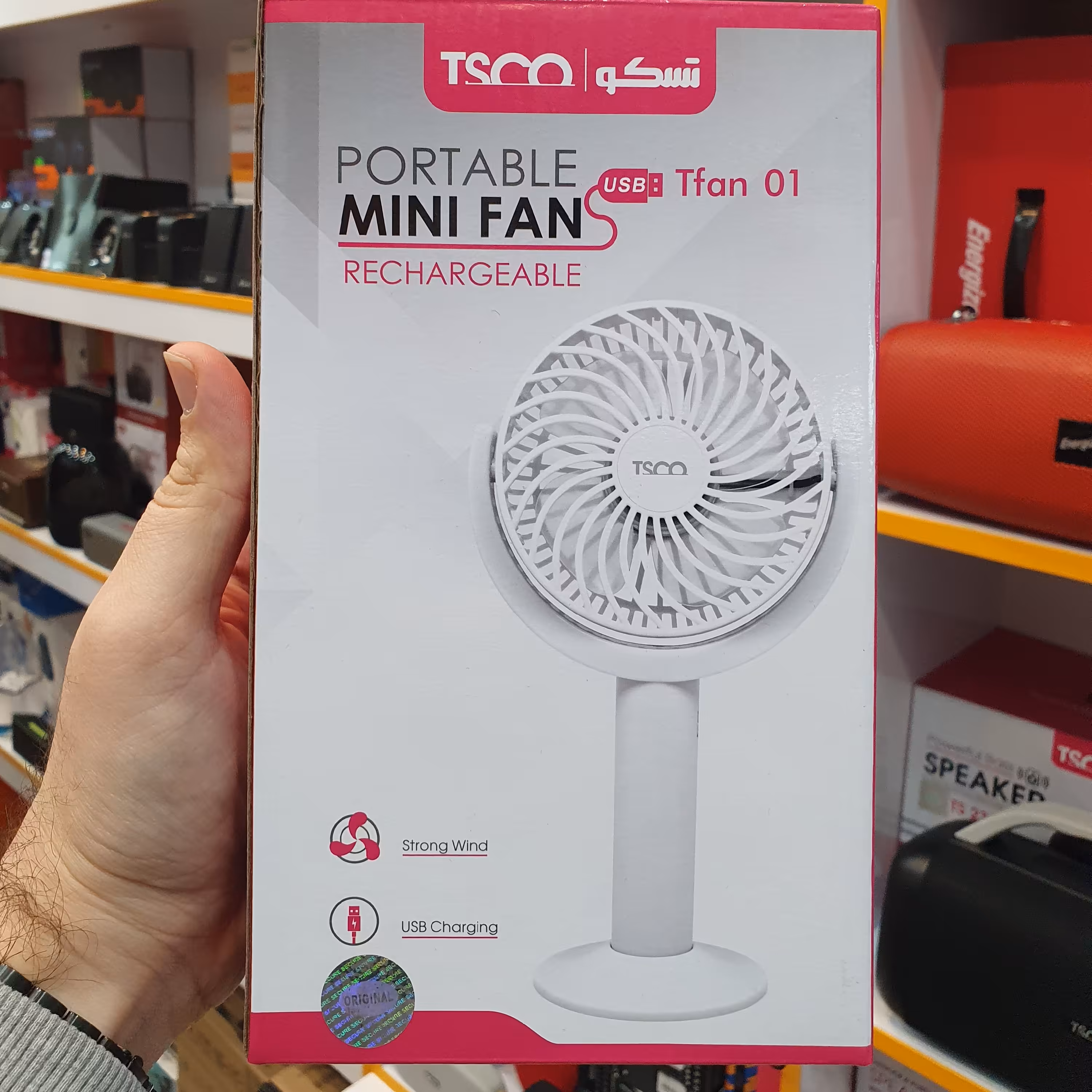 پنکه شارژی پرتابل تسکو Tfan01 Fan Tsco