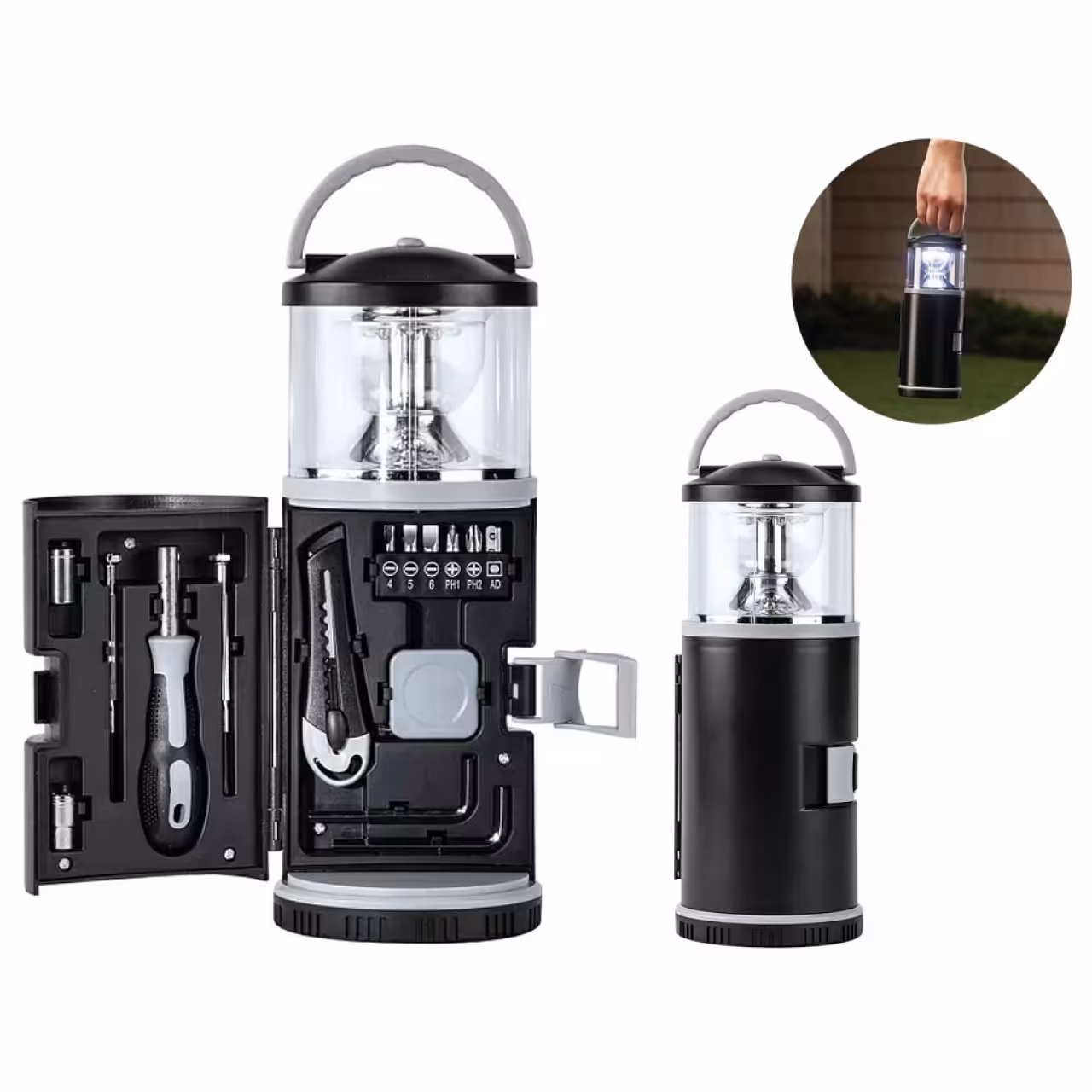 چراغ قوه و ابزار تعمیرات مسافرتی شیائومی مدل Xiaomi Jiuxun Tools Ninety Camping lamp Tool Set 16 in 1