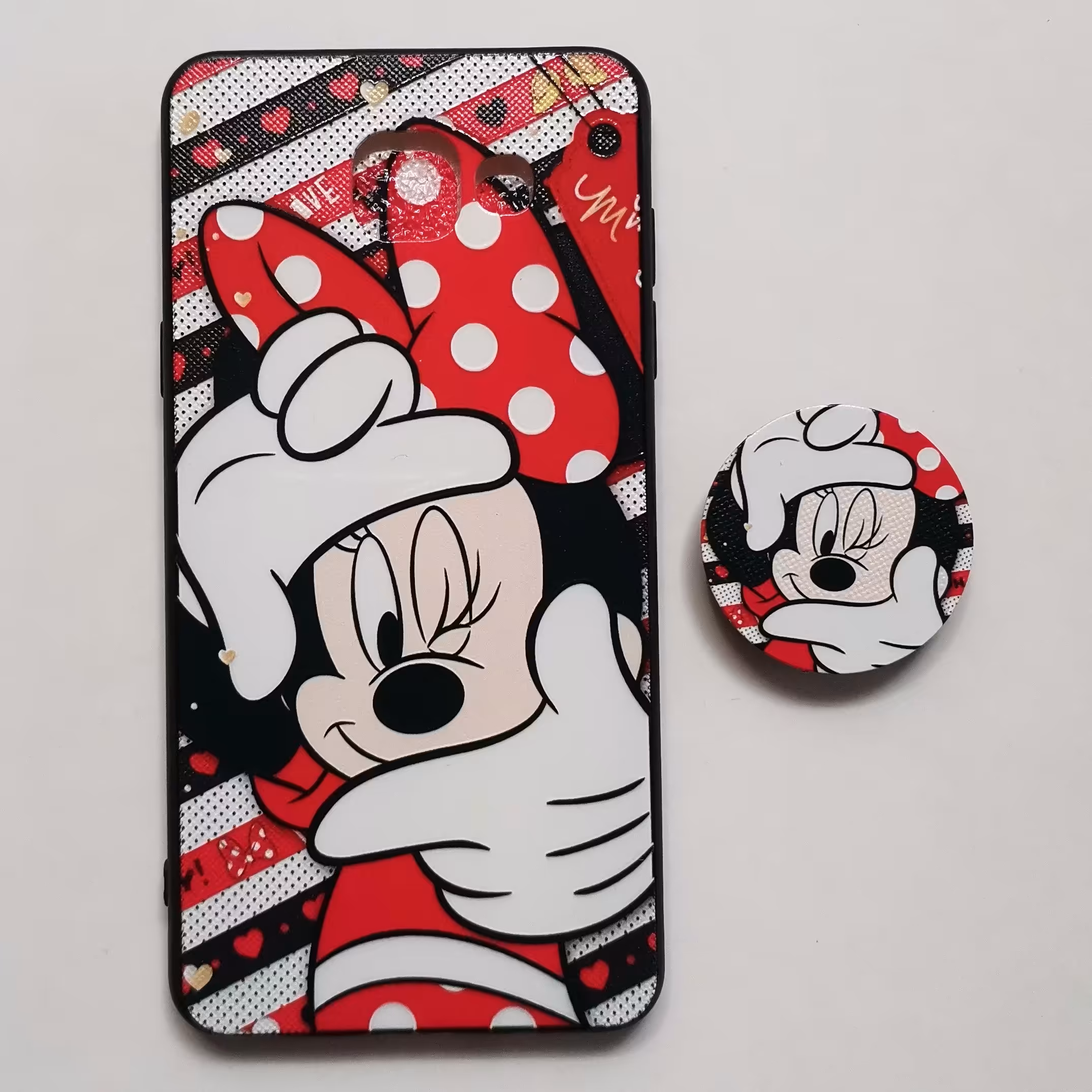 قاب طرحدار میکی موس پاپ سوکت دار مناسب گوشی سامسونگ A5 2016