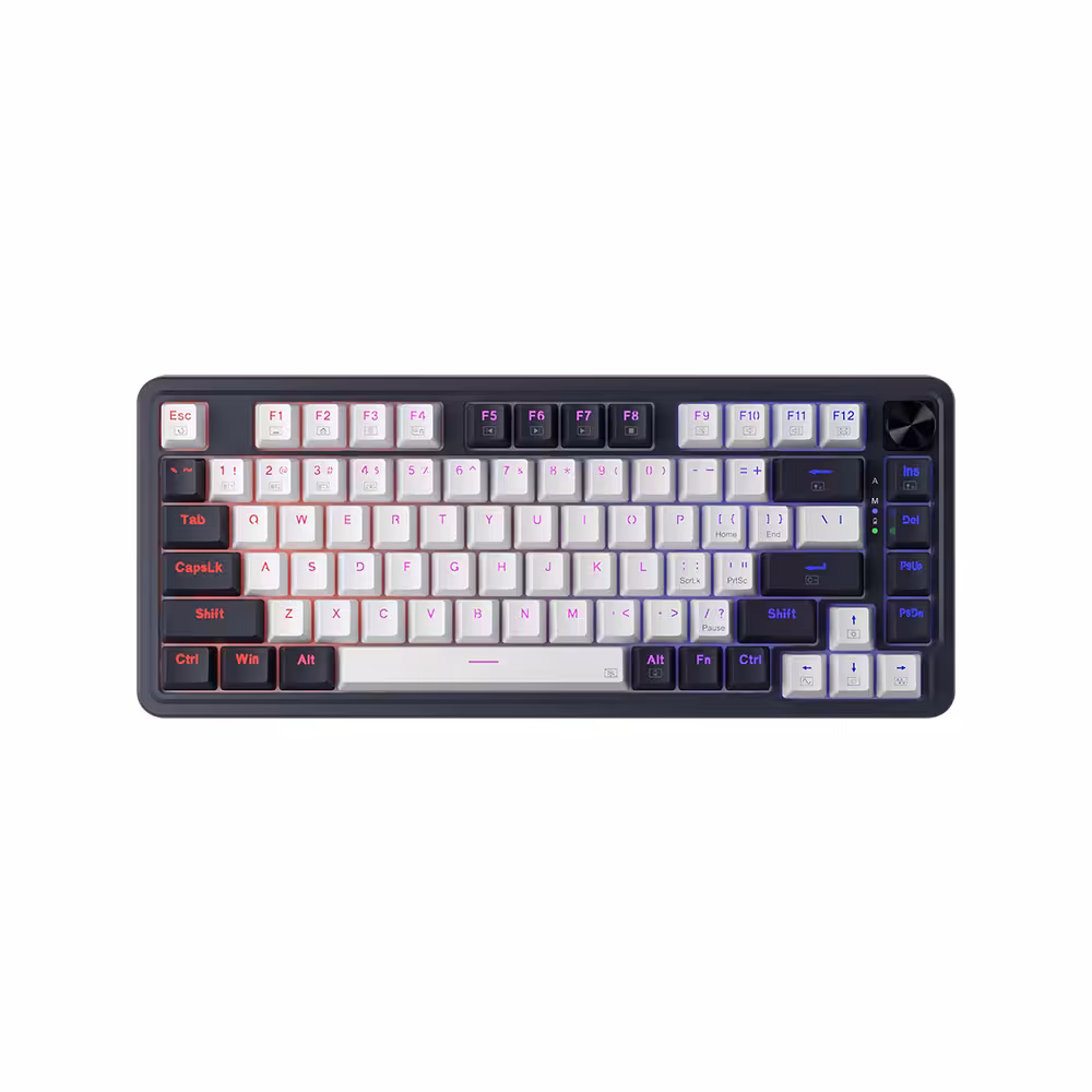 کیبورد گیمینگ بی سیم ردراگون مدل UCAL Pro K673 WB RGB با سوئیچ مکانیکال قرمز