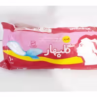 کارتن 36 تایی بسته 10 عددی نوار بهداشتی گلبهار بالدار سایز بزرگ پنبه ای 