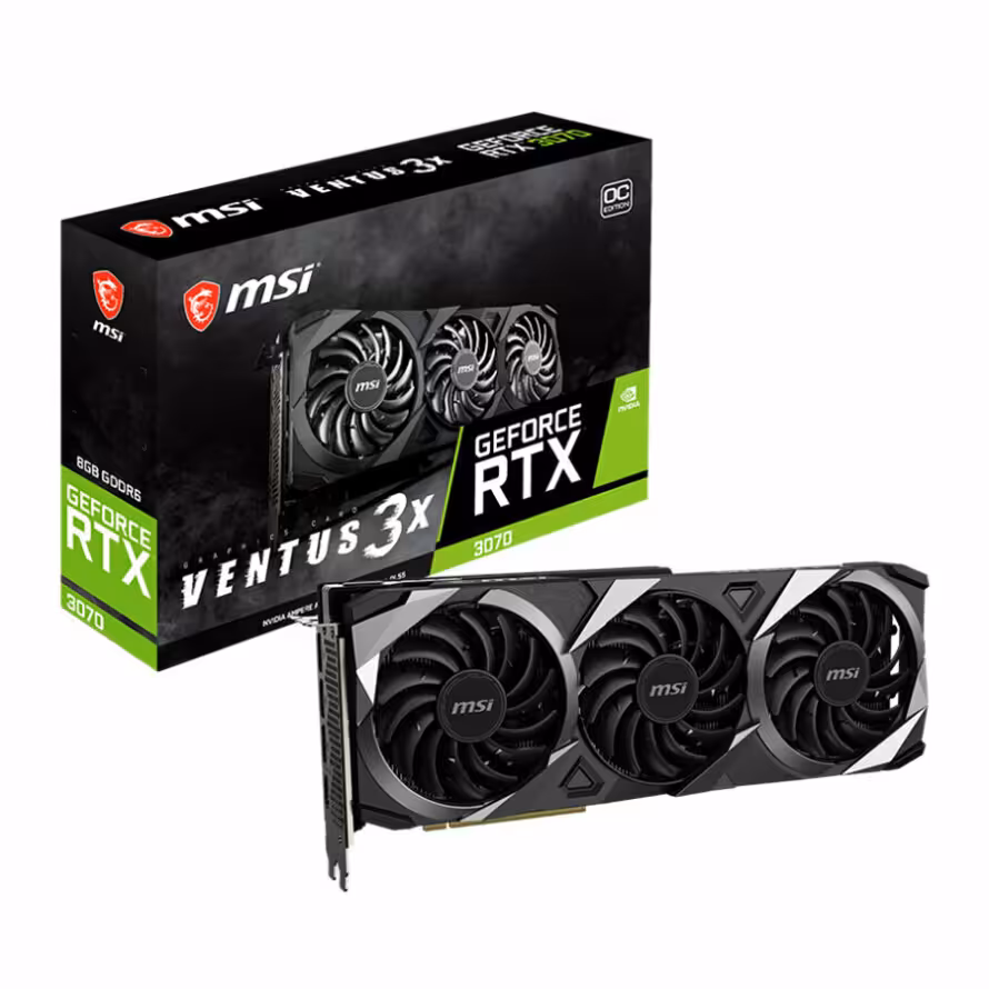 کارت گرافیک ام اس آی GeForce RTX 3070 VENTUS 3X 8G OC LHR