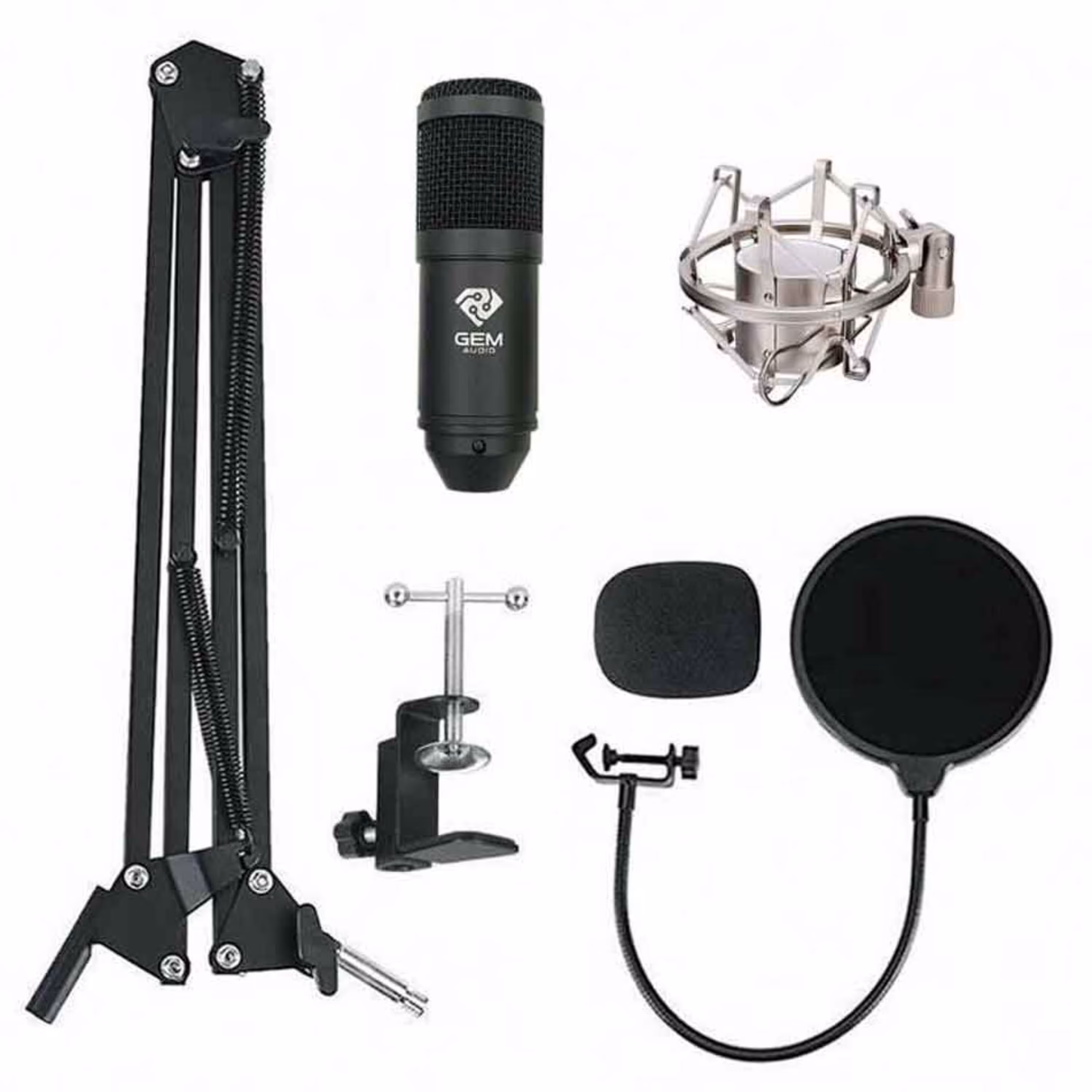 میکروفون استودیویی BM800 New به همراه پایه و پاپ فیلتر