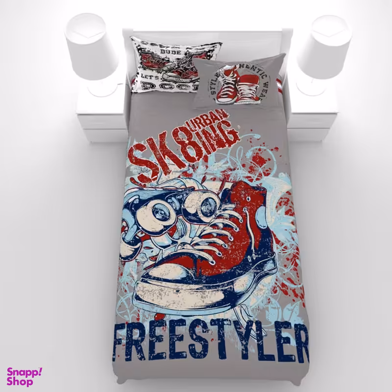 سرویس خواب مدل فری استایل یکنفره 5 تکه