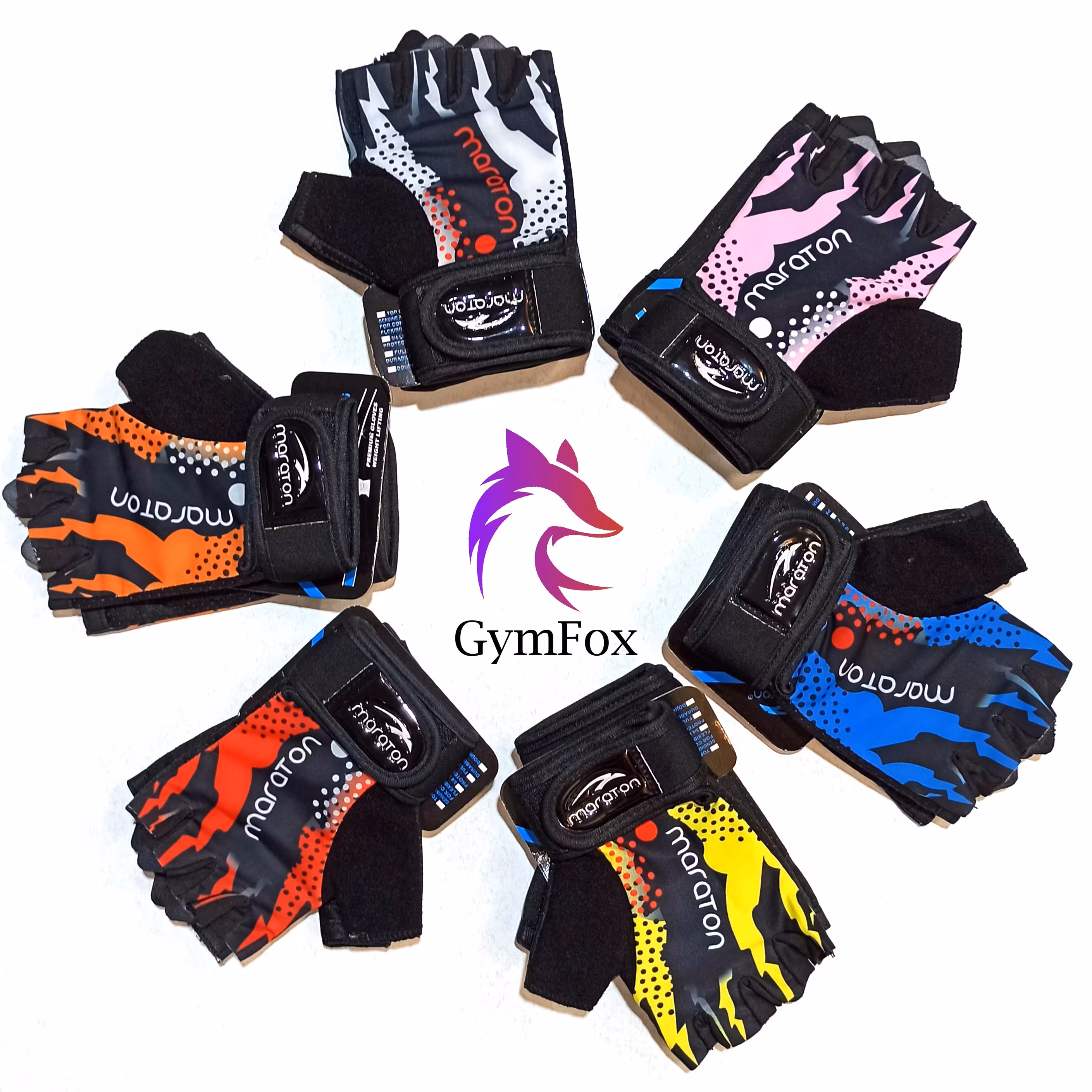 دستکش بدنسازی زنانه کف ژله ای ماراتن