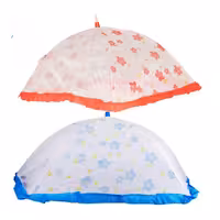 پشه بندنوزاد چتری  100در 90 سانتی متر قابل استفاده تا2 سال در 2 رنگ 