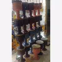 تنبک فلزی دهنه بزرگ با پوست بز درجه یک 