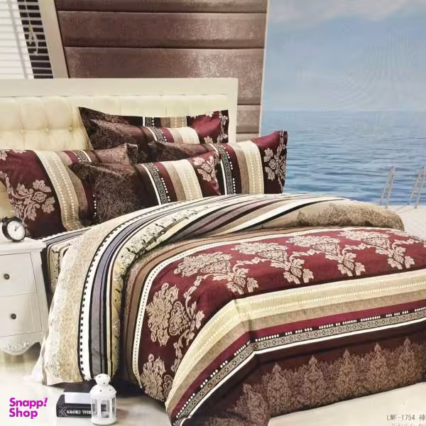 سرویس ملحفه بومرنگ مدل 1754 یکنفره 4 تکه