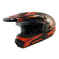 کلاه کاسکت موتورسیکلت نارنجی MOTORCYCLE CE تأیید شده ایمنی قابل شستشو FORZA MOTOANL