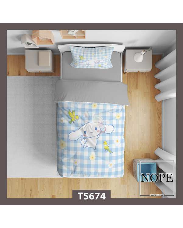 سرویس لحاف روتختی کودک یک نفره 5 تکه نوپه هوم Nopehome طرح عروسک کد T5674