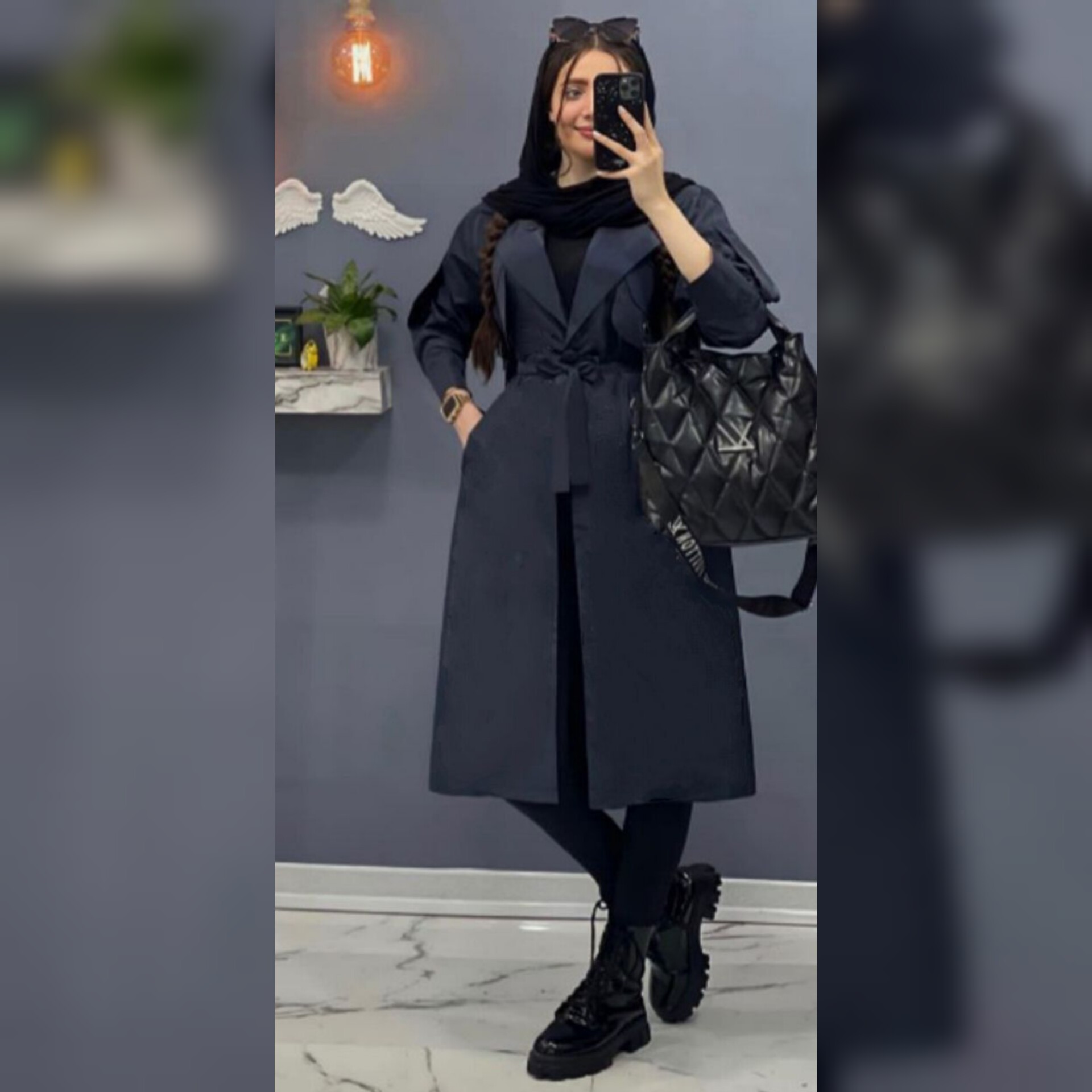  مانتو اسپورت یقه انگلیسی نیکی دانشجویی
قد 105 مشکی سورمه ای 
دارای 4جیب کاربردی
جلوبازه کمربند داره 
