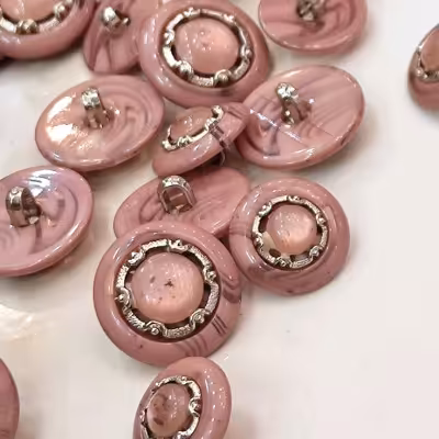 دکمه کتی نگین وسط