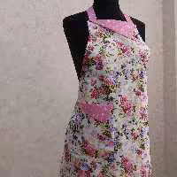 پیشبند یقه مثلثی جیبدار با تترون