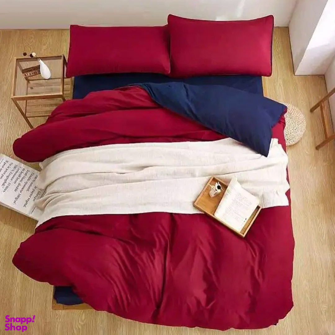 سرویس روتختی کوکو جم مدل SYM01 دو نفره 6 تکه زرشکی