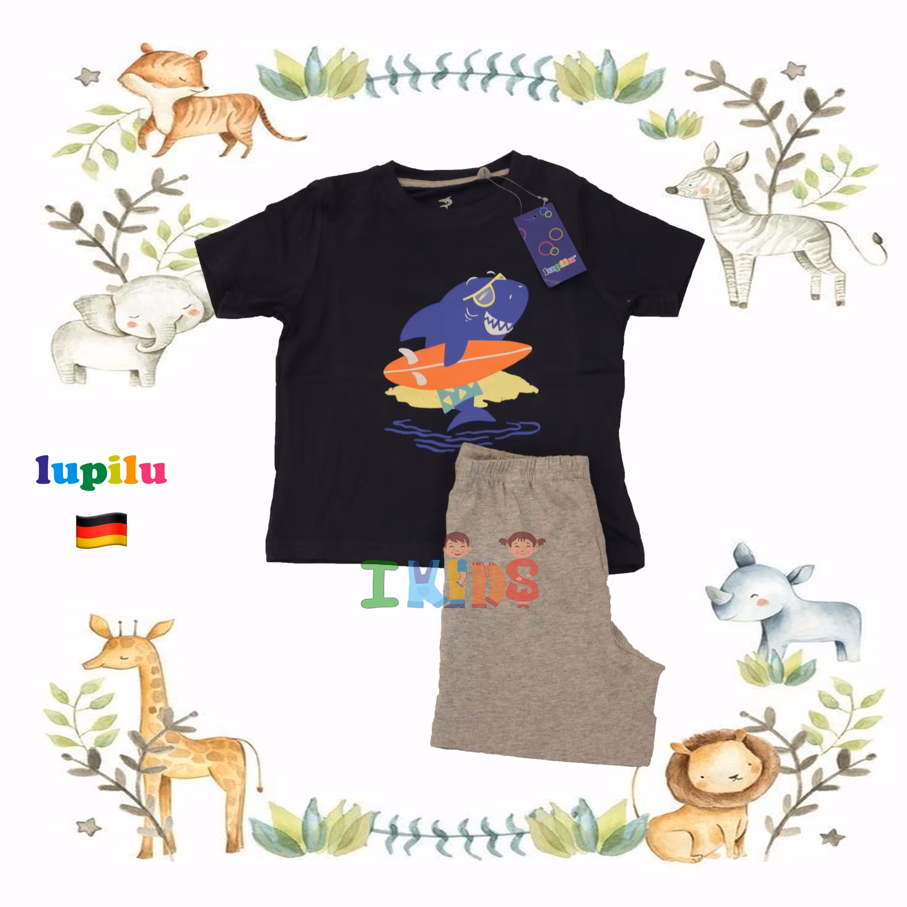 تی شرت شلوارک کوسه برند لوپیلو -  lupilu آلمان