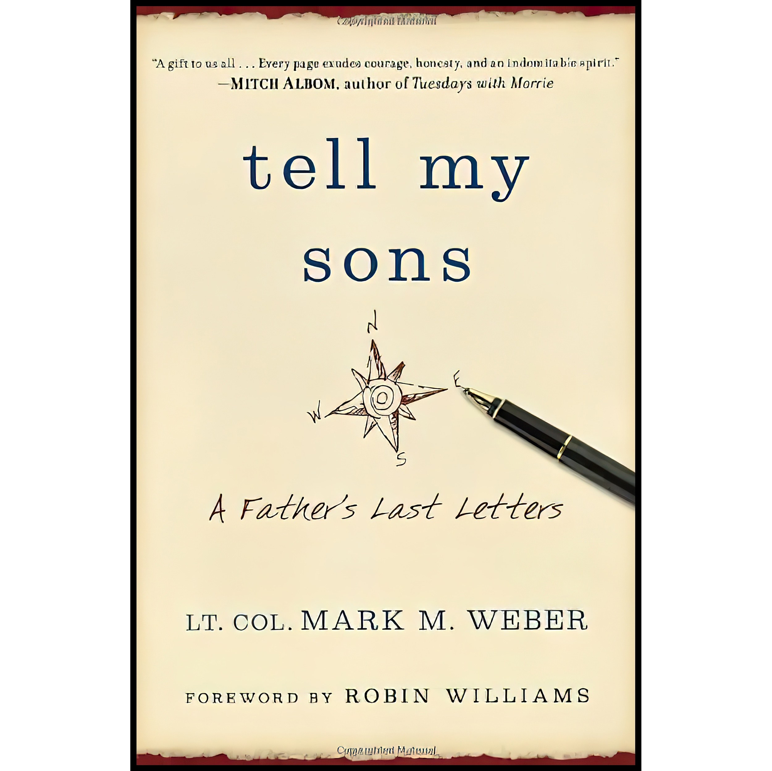کتاب زبان اصلی Tell My Sons اثر Lt Col Mark Weber and Robin Williams