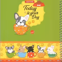 دفتر سیمی 60 برگ نهال (Nahal) کد 9625 طرح فانتزی 3 (علم گستر )