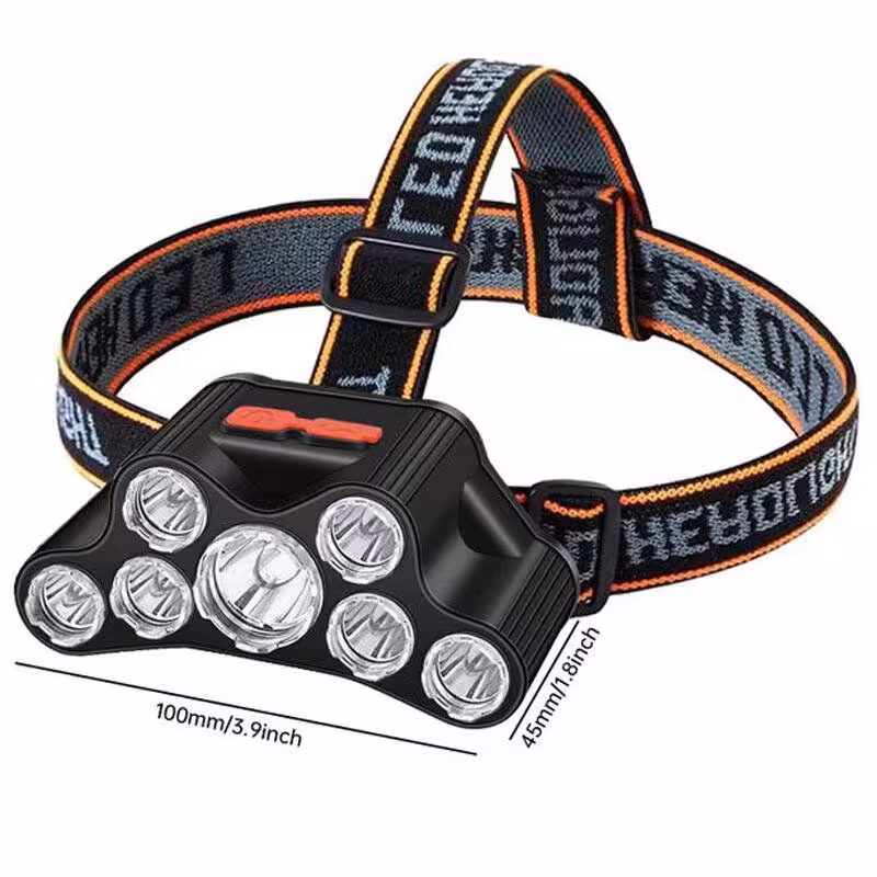 چراغ پیشانی 7لامپ مدل F-T26