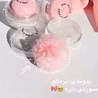 پودر فیکس پودر بیک فید کننده ارایش دارای پد پشمی پرنسسی پاپیونی سایز مینی کوچک تثبیت کننده ارایش مات و مخملی 