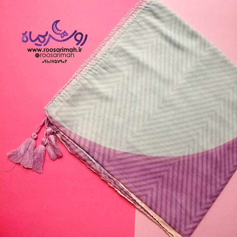 روسری سه رنگ نخی ترک هر رنگش با یه مانتو ست میشه خوش ایست و دیر پرز هست