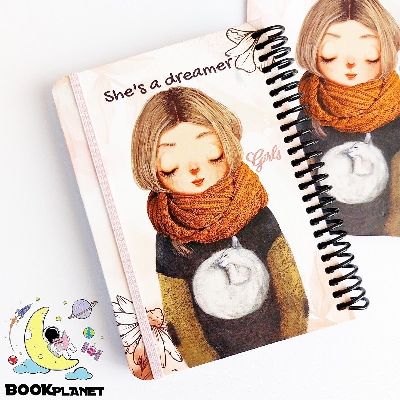 دفتر خط دار 100 برگ طرح dreamer دات نوت (A6)