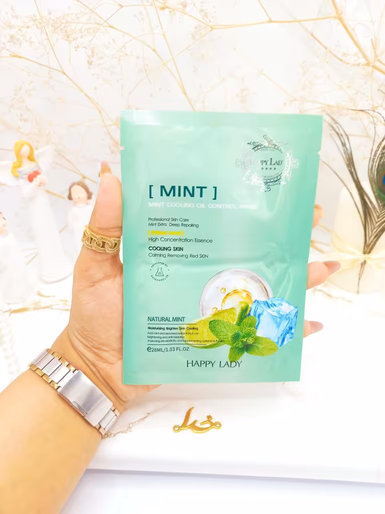 ماسک ورقه ای چندکاره لیمو و نعنا هپی لیدی HAPPY LADY کد HL3208