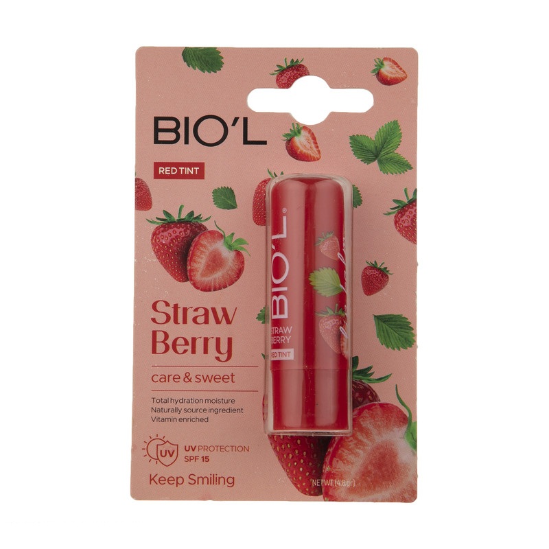 بالم لب عصاره توت فرنگی بیول مدل [Straw Berry]