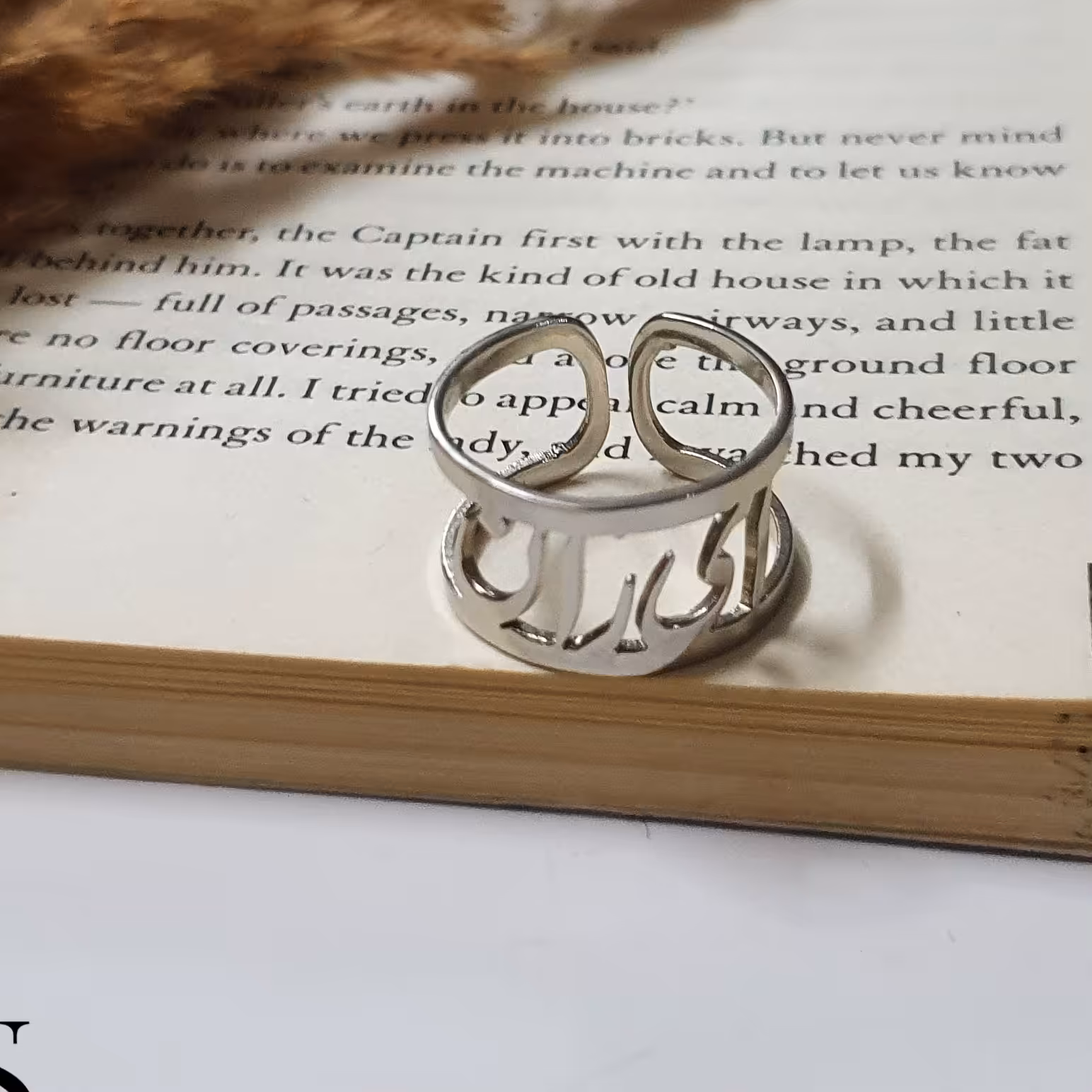 انگشتر ایران جنس فلز برنج رنگ نقره ای