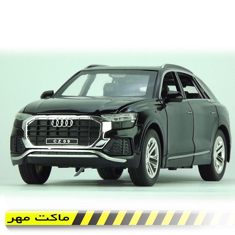 ماکت ماشین فلزی آئودی  Q8 طول 21 سانت  6 در بازشونده ارسال رایگان در ماکت مهر