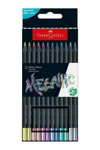 مداد رنگی 12 رنگ black edition metallic 116415 فابر کاستل