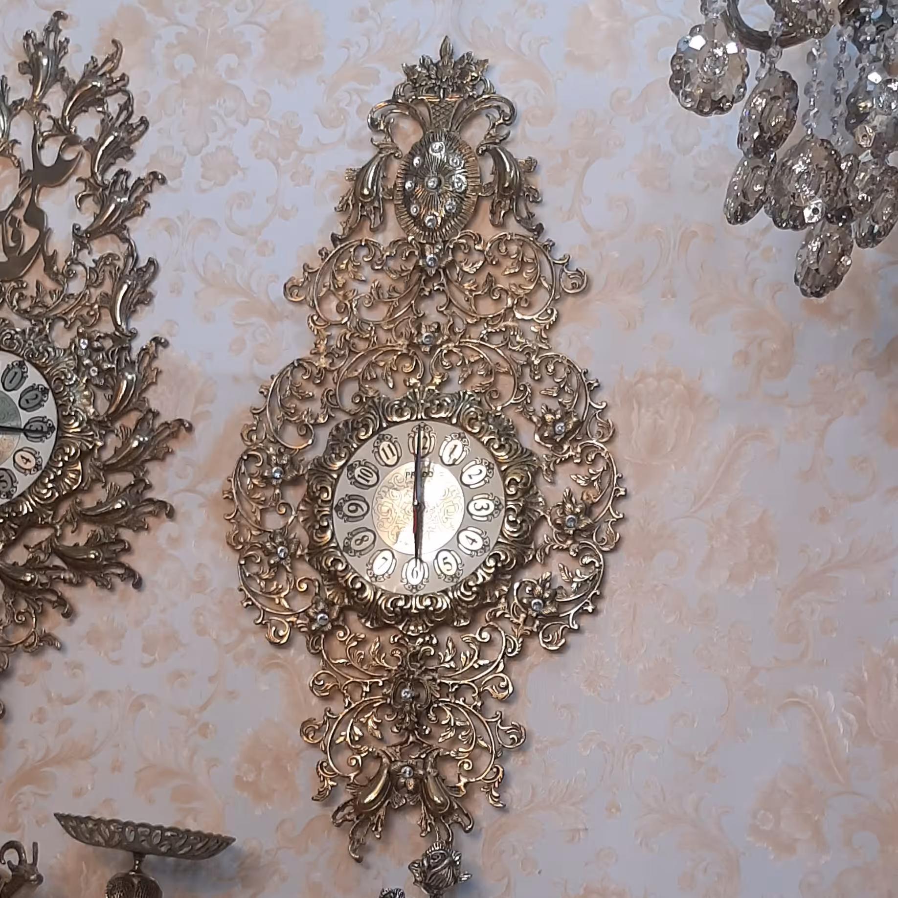 ساعت  دیواری  برنجی    zl0082