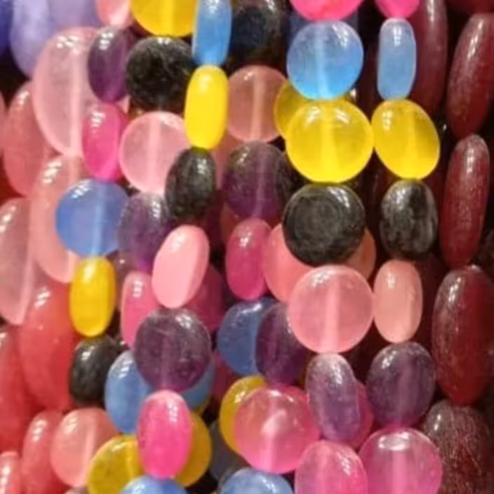 سنگ عقیق سکه ای  تخت ریسه ای 