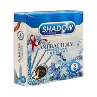 کاندوم ضد قارچ شادو مدل Antibacterial بسته 3 عددی