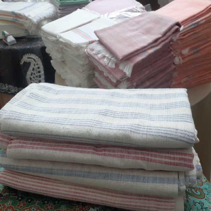 سفره نان توبافی شده نخ پنبه دستباف سایز  بزرگ