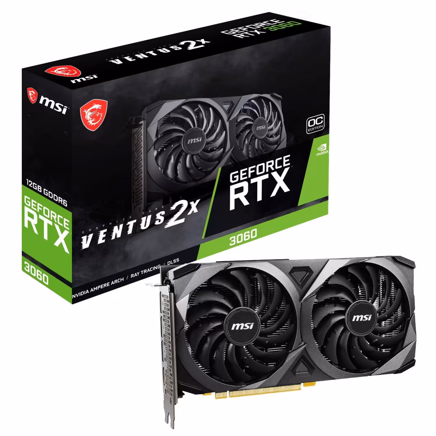 کارت گرافیک ام اس آی GeForce RTX 3060 VENTUS 2X 12G OC
