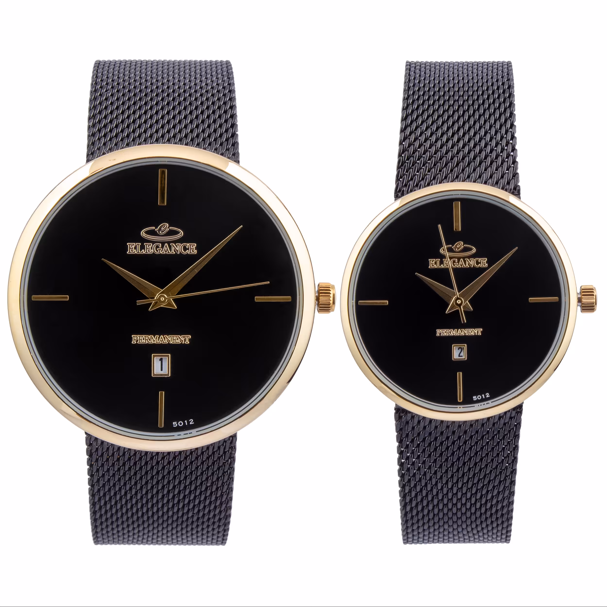 ست ساعت مچی عقربه ای  زنانه و مردانه الگانس مدل Permanent کد WS-70