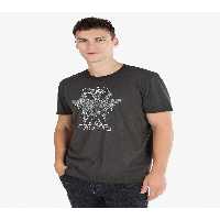 تی شرت خاکستری مردانه یقه دوچرخه طرح دار آنتراسیت بازوی کوتاه t shirt Colin’s