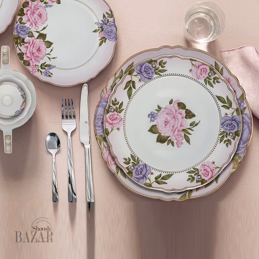 سرویس 30 پارچه چینی پردیس طرح آنیل 6 نفره