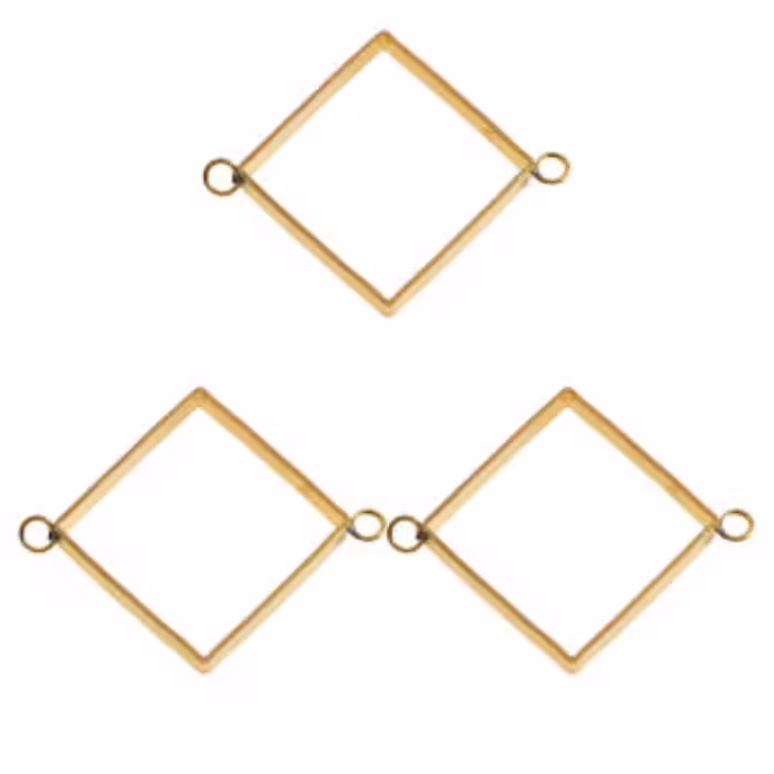 قالب برنجی رزین اپوکسی چلیپا طرح لوزی کد GB8 مجموعه 3 عددی