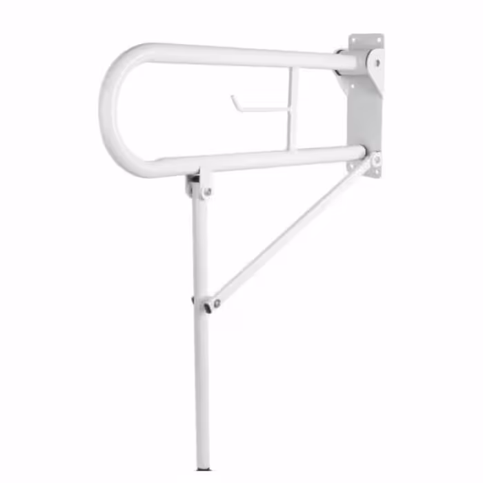 دستگیره کمکی تاشو پایه دار سفید آرامش سازان