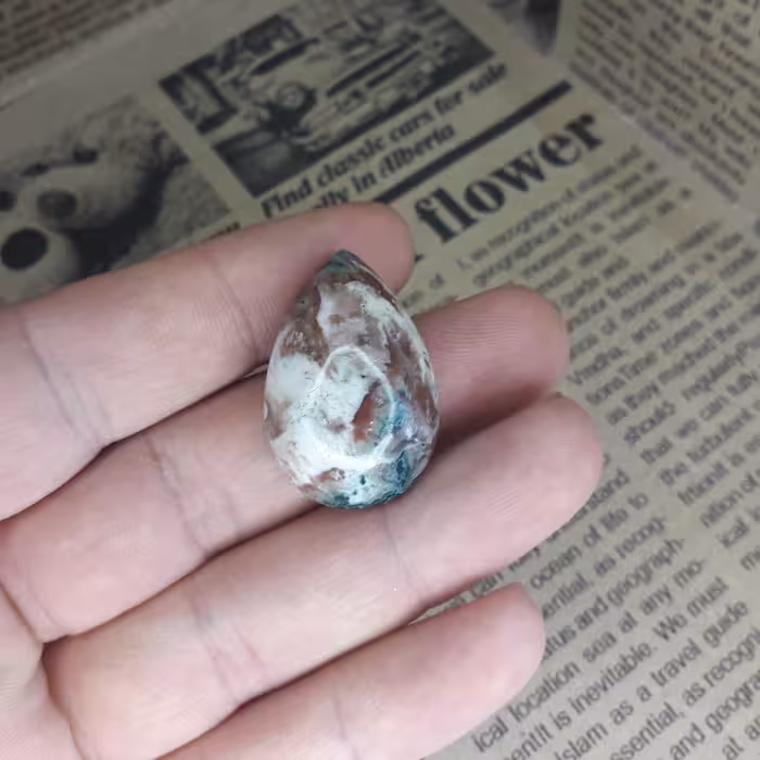 نگین اشکی عقیق شجر بهاره