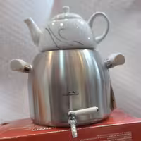 کتری وقوری شیردار استیل خالص  خارجی ساون هاوس 