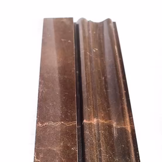 قرنیز سنگی مرمریت مهکام قهوه ای در عرض 12 سانتی و قطر 2 صیغل