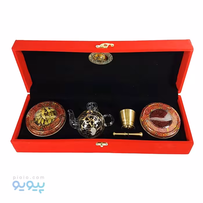 پکیج زعفران کادویی و هل بسته بندی مخمل بزرگ