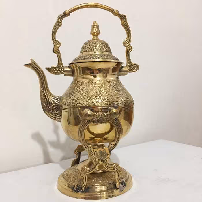 قوری وارمردار برنز هندسایز بزرگ(پسکرایه)