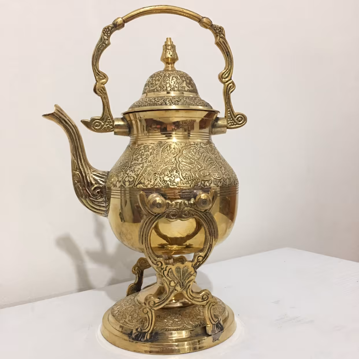 قوری وارمردار برنز هندسایز بزرگ(پسکرایه)