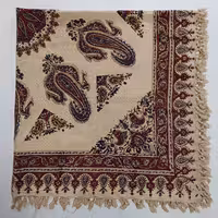 رومیزی وسفره قلمکارمربع بته قاجاریک متر